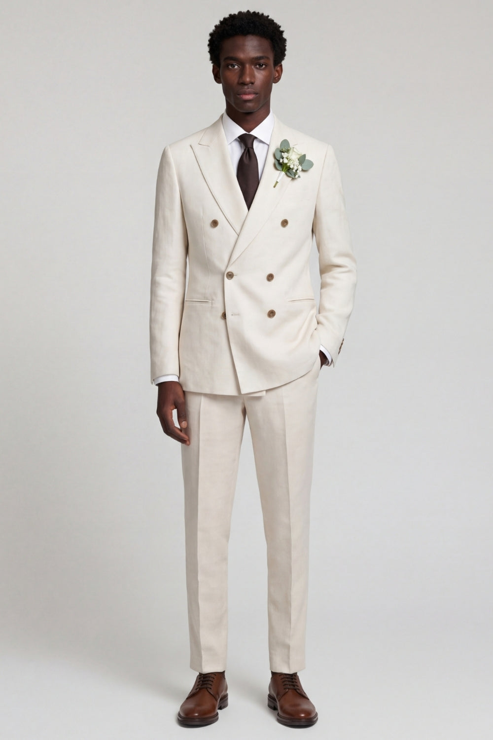 Giacomo Slim Fit Double Breasted Suit Jacket RRP £185