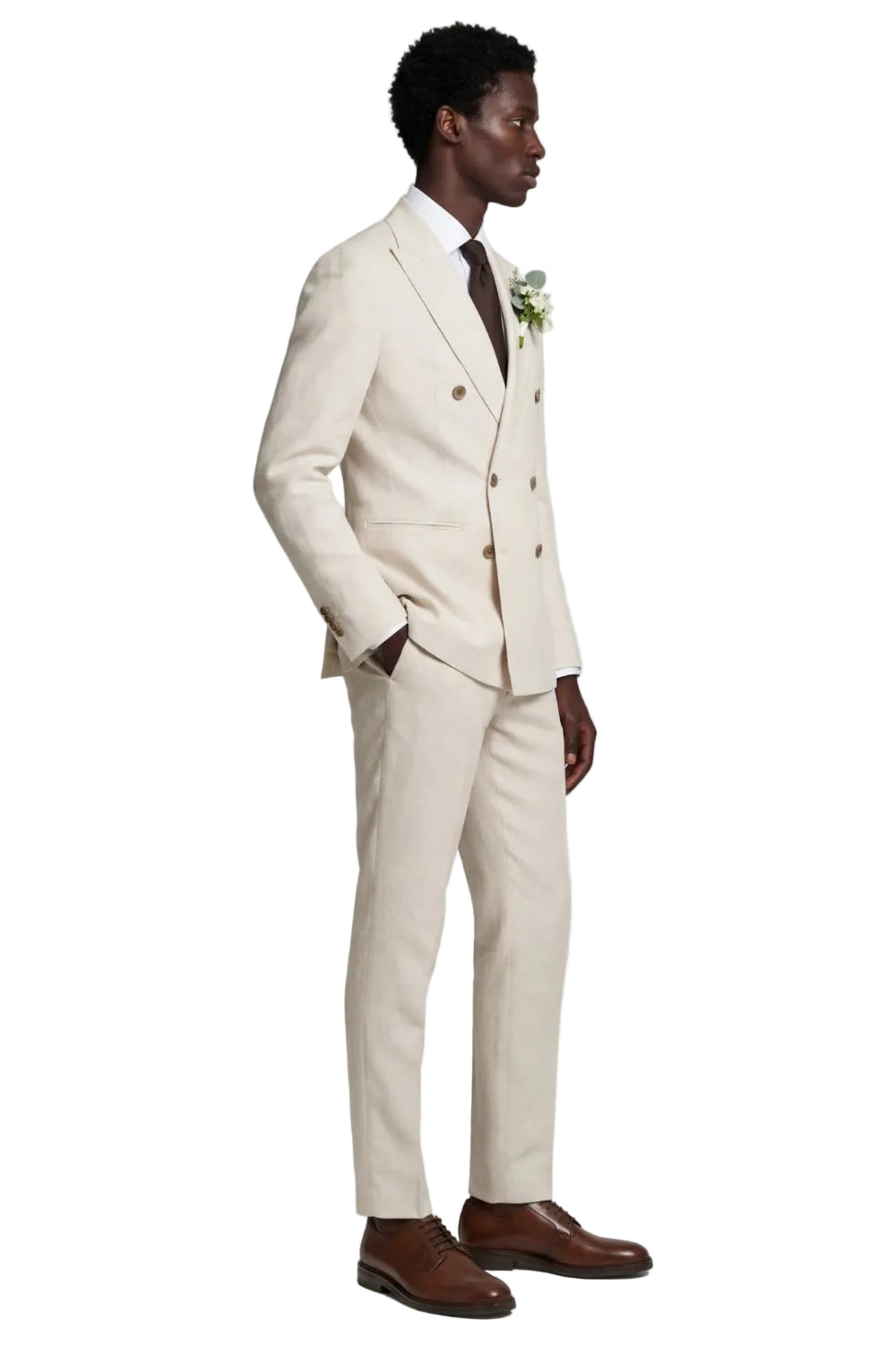Giacomo Slim Fit Double Breasted Suit Jacket RRP £185