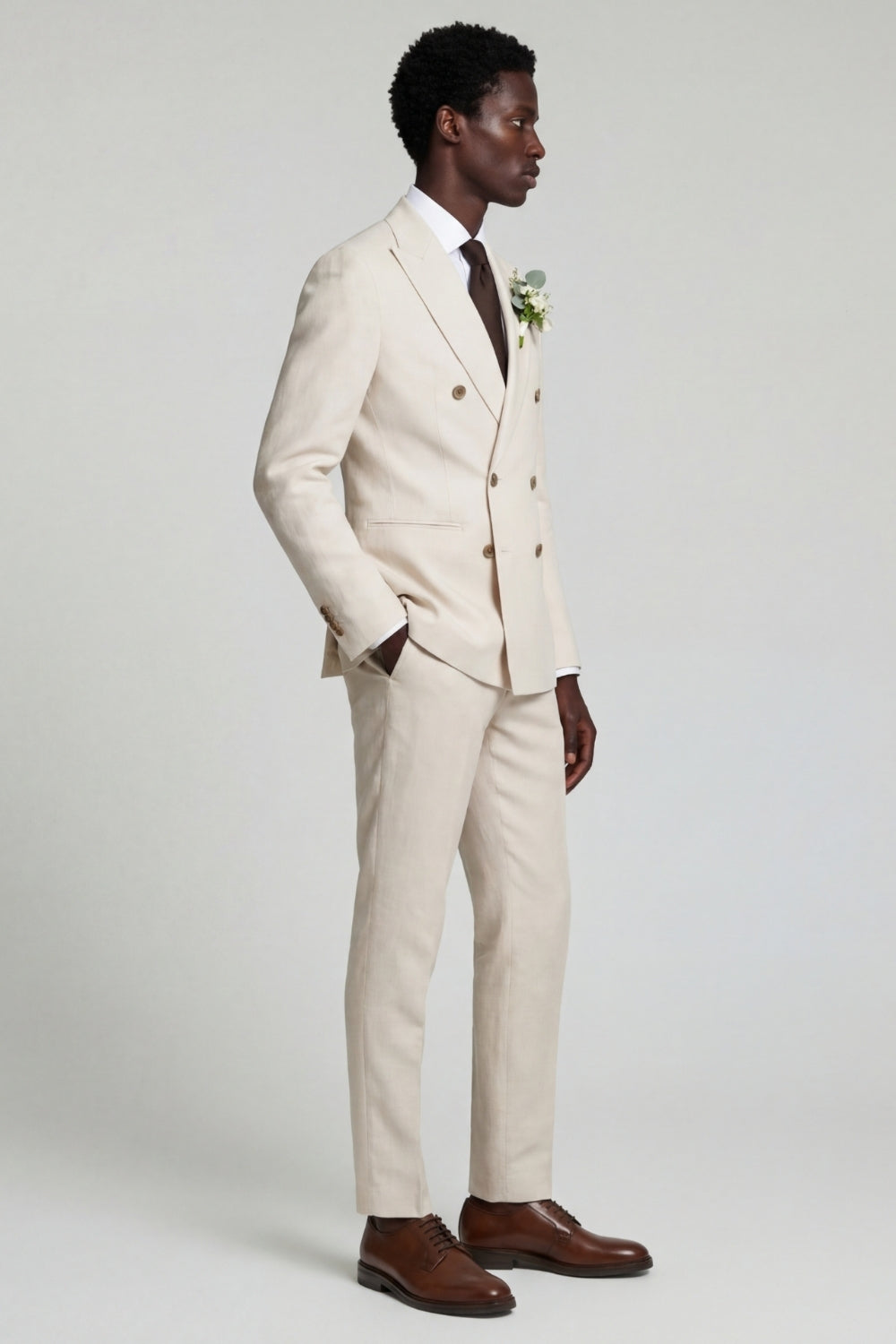 Giacomo Slim Fit Double Breasted Suit Jacket RRP £185