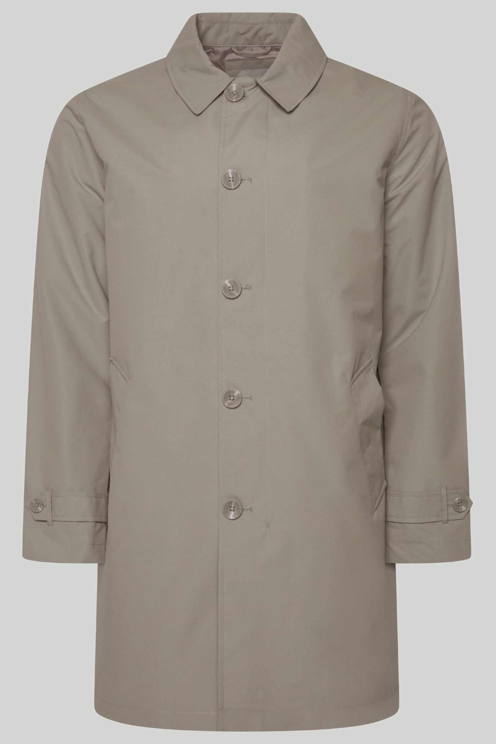 James  Harry Brown Basic Raincoat in Stone RRP £149