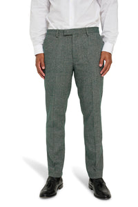 Henry Tweed Trousers in Green RRP £89