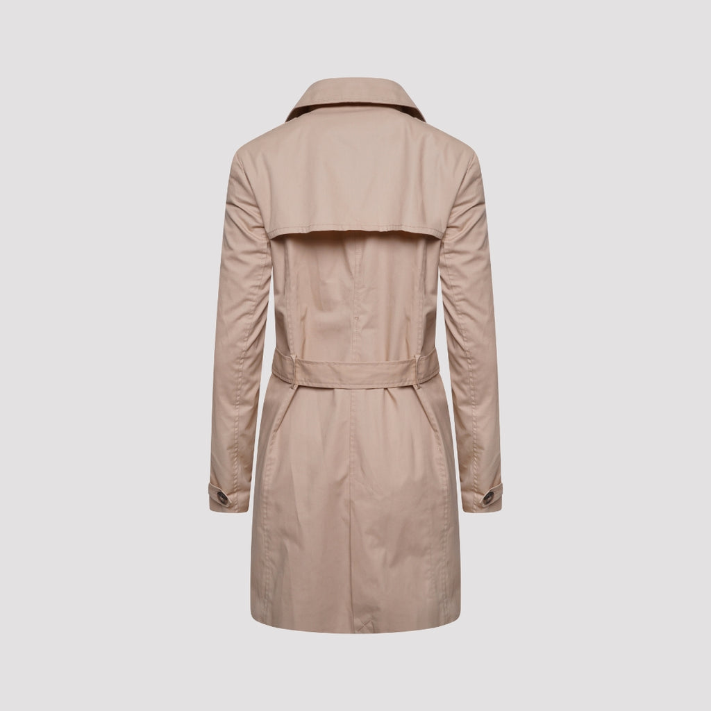 Elle Tina Double Breasted Trench Coat in Stone RRP £189