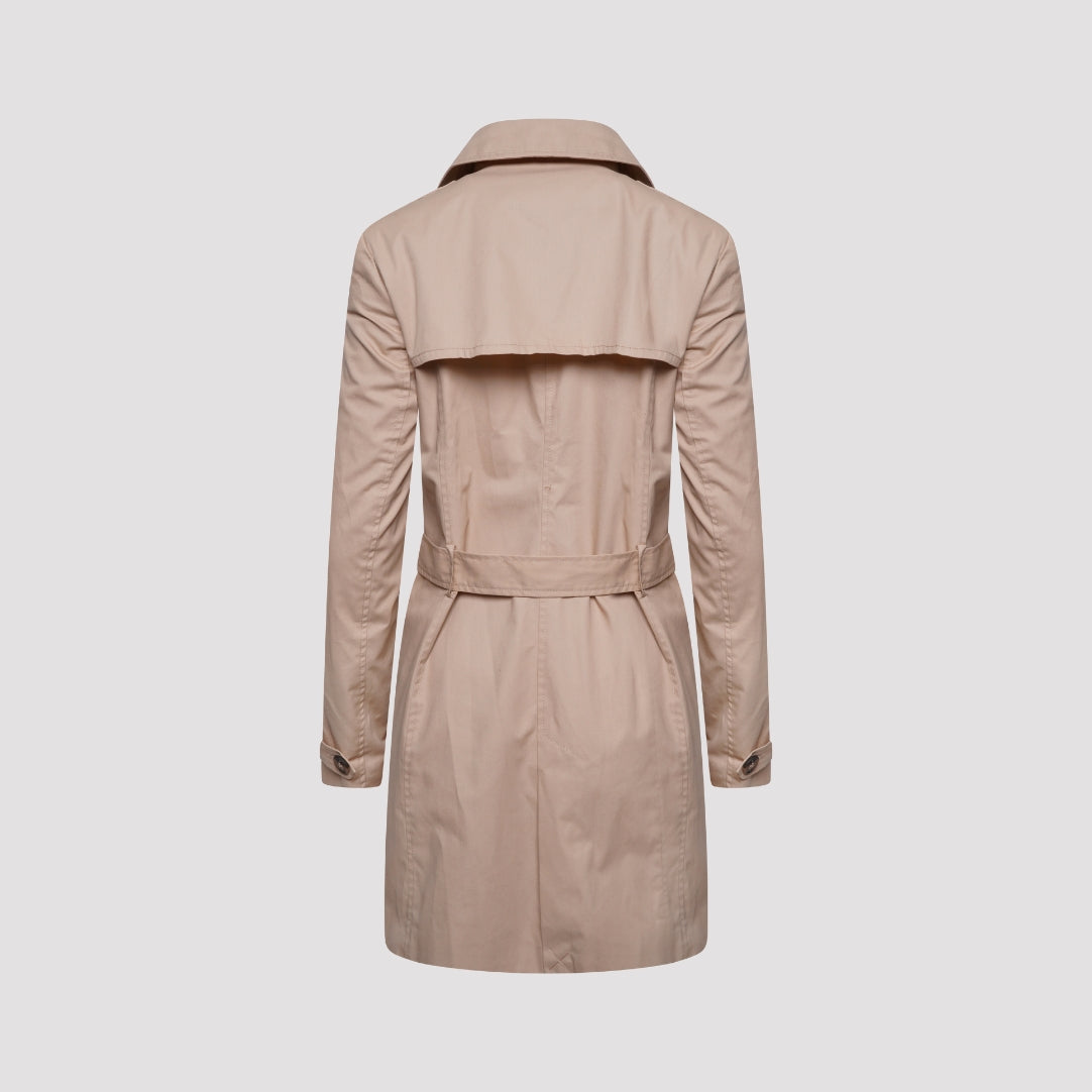 Elle Tina Double Breasted Trench Coat in Stone RRP £189