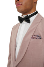 Load image into Gallery viewer, Leo Velvet Tuxedo Dinner Jacket with Shawl Lapel Detail in Blush RRP £159
