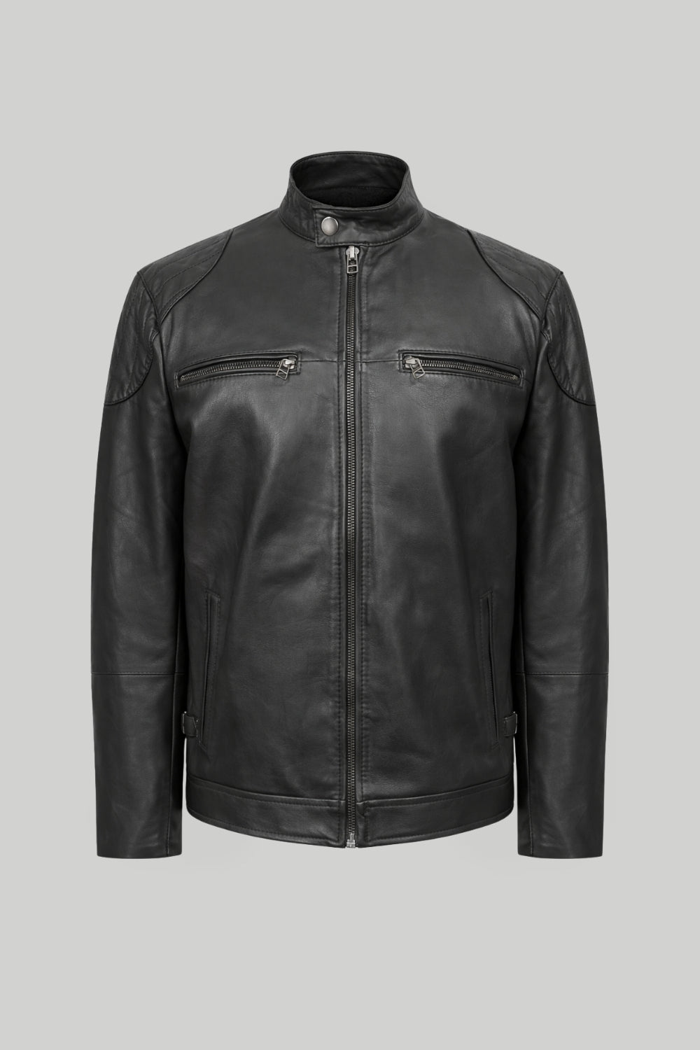 Walter Leather Jacket in Black RRP £299