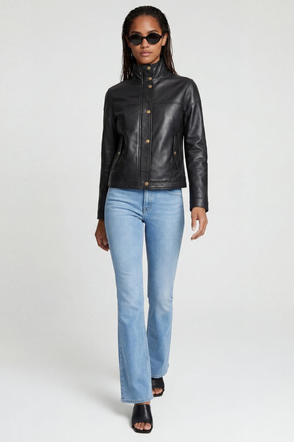 Leather Jacket in Black RRP £259