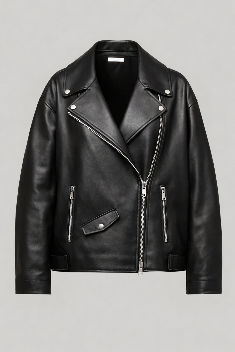 Marley Leather Biker Jacket in Black RRP £259