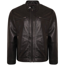 Load image into Gallery viewer, Walter Leather Jacket in Black RRP £299
