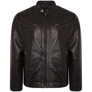 Walter Leather Jacket in Black RRP £299