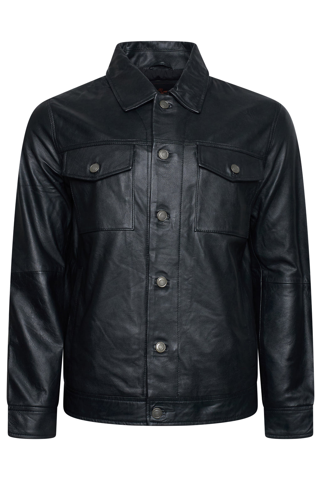 Alfred Leather Trucker Jacket RRP £625