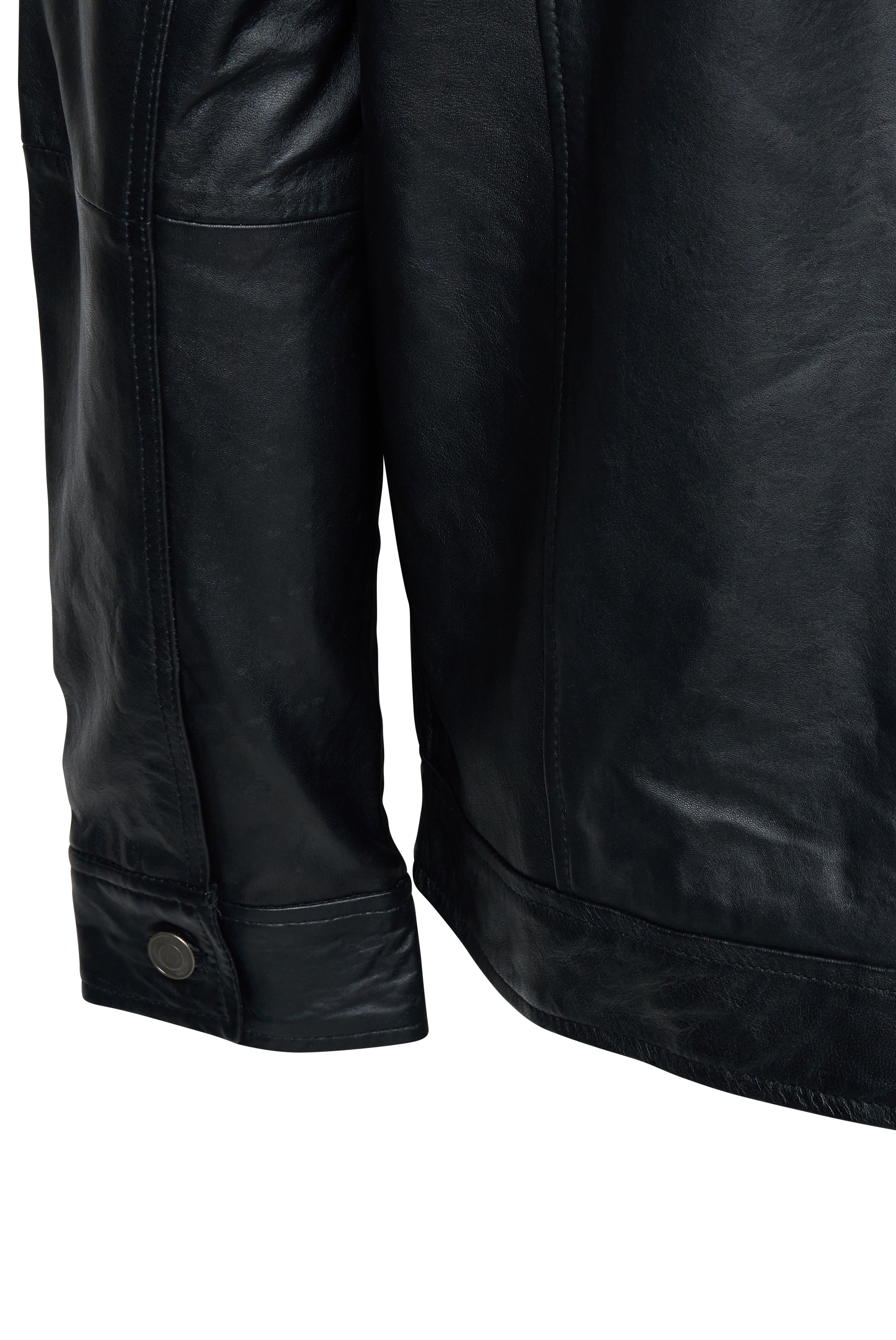 Alfred Leather Trucker Jacket RRP £625