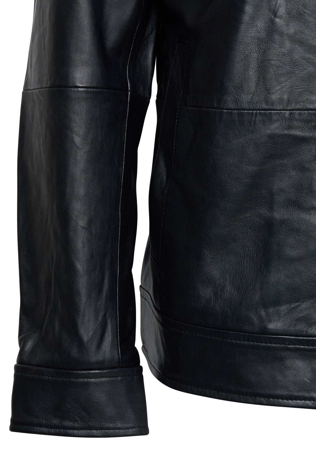 Jimmy Leather Harrington Jacket RRP 399