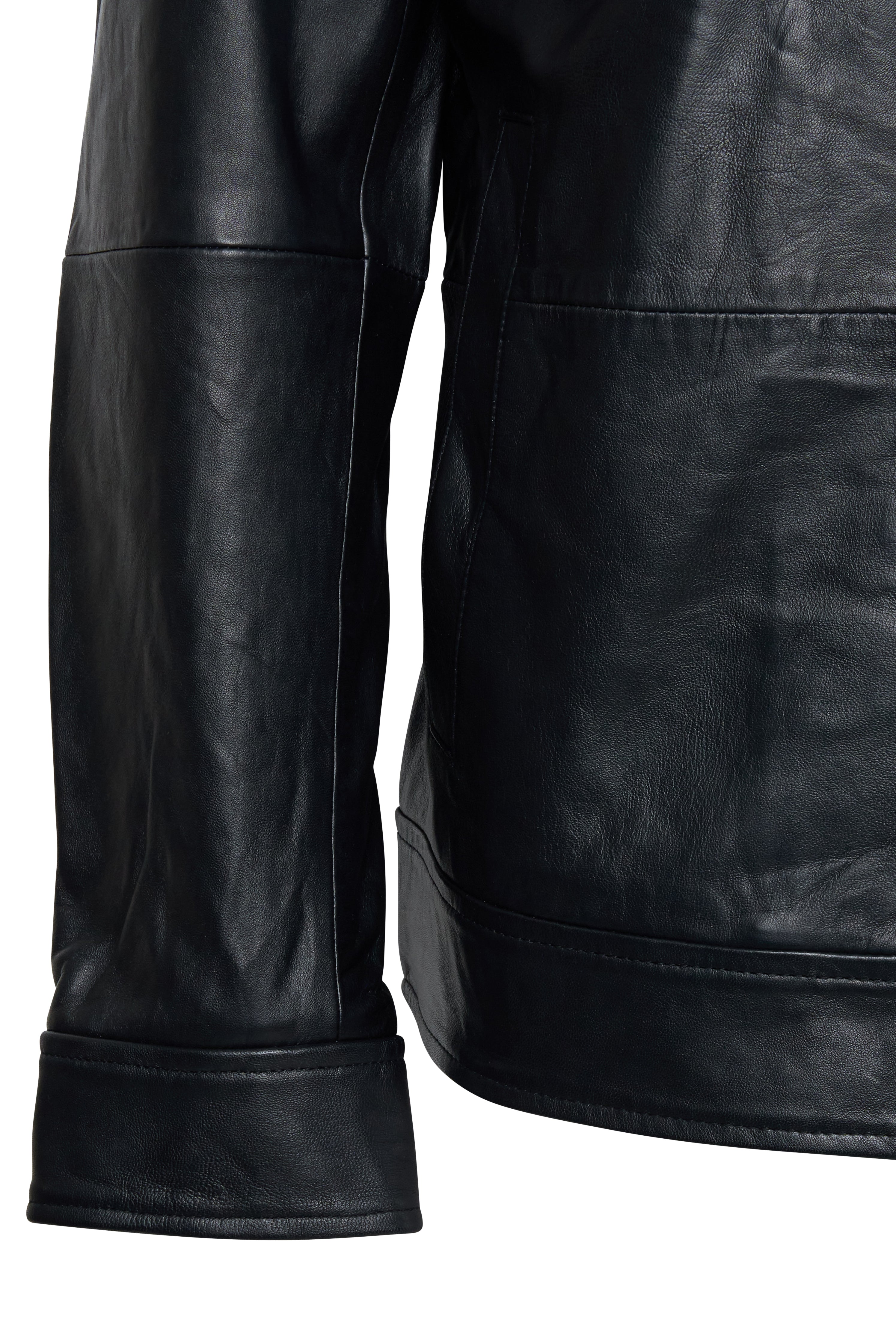 Jimmy Leather Harrington Jacket RRP 399