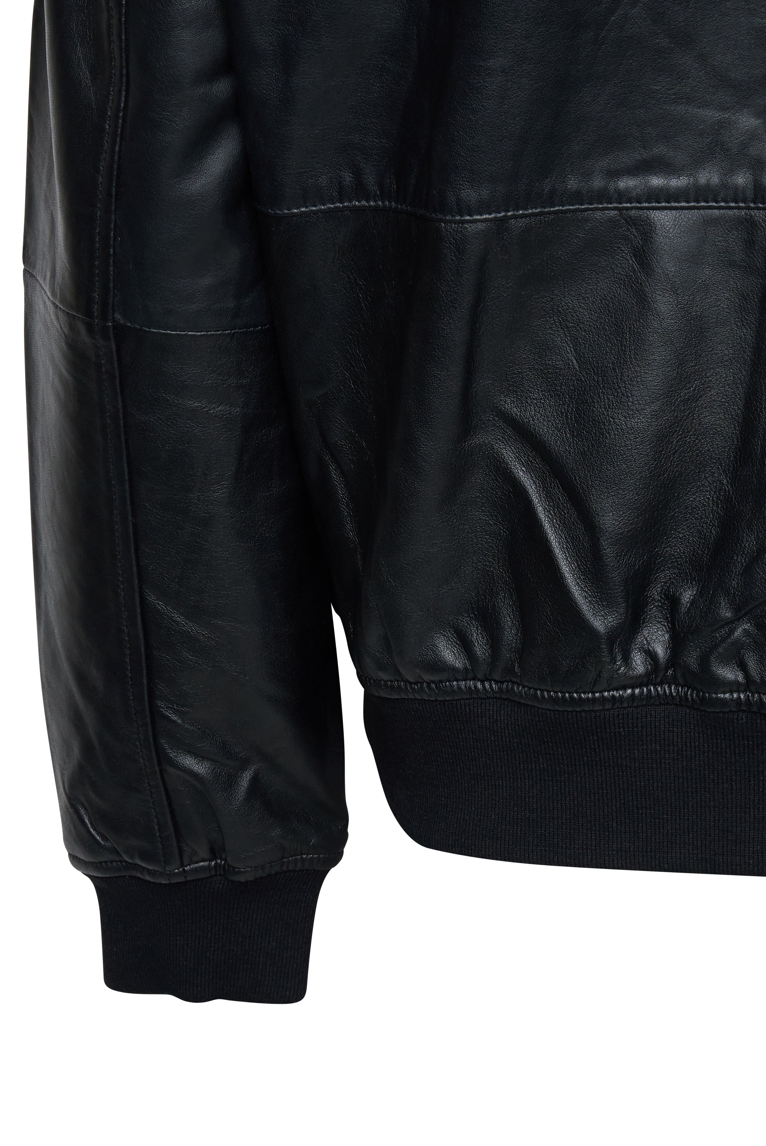 Leon Leather Bomber Jacket RRP £399
