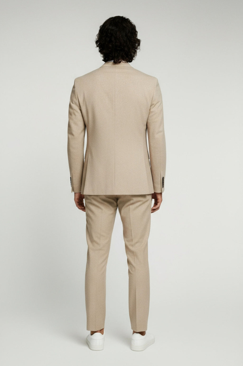 Adam Wool Tweed Two Piece Suit in Ecru RRP £249