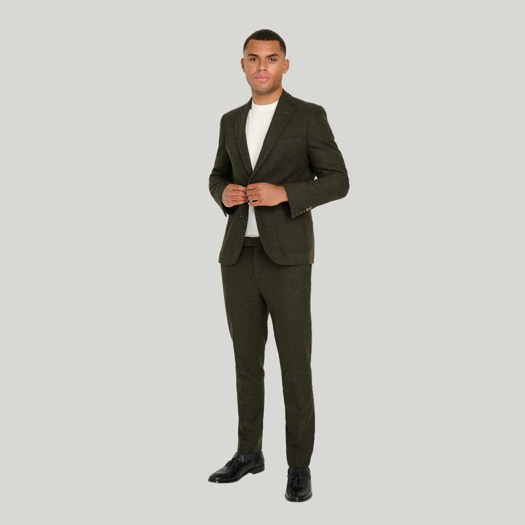 Henry Tweed Blazer in Olive RRP £159