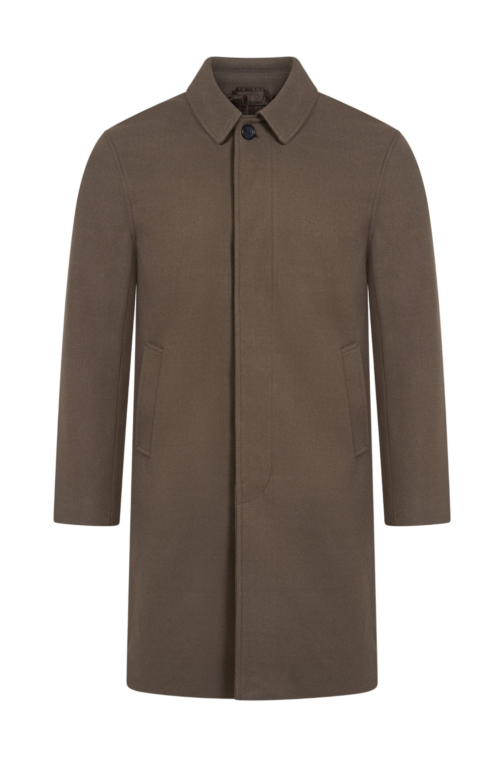 Harold Plain Faux Wool Overcoat RRP £149