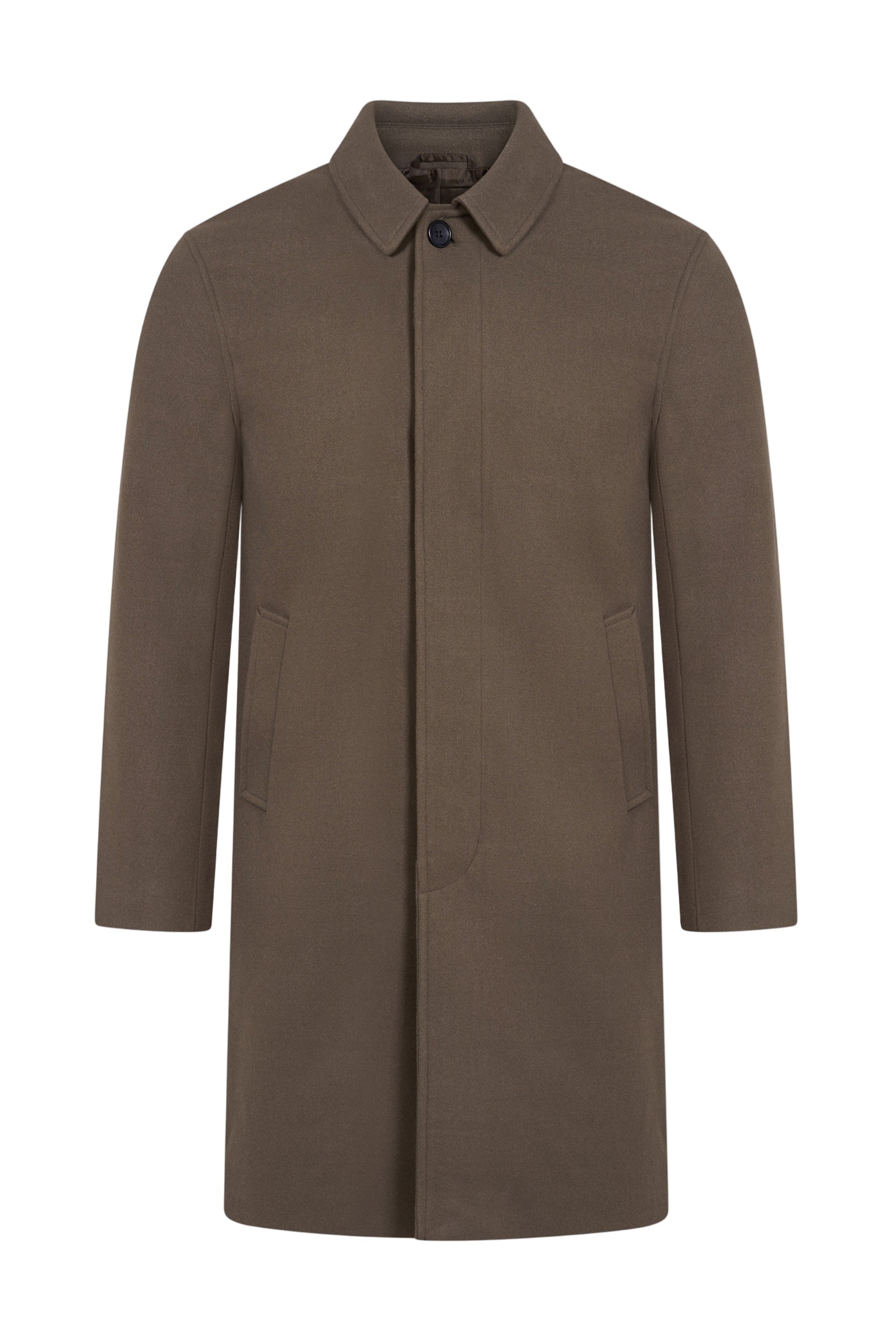 Harold Plain Faux Wool Overcoat RRP £149