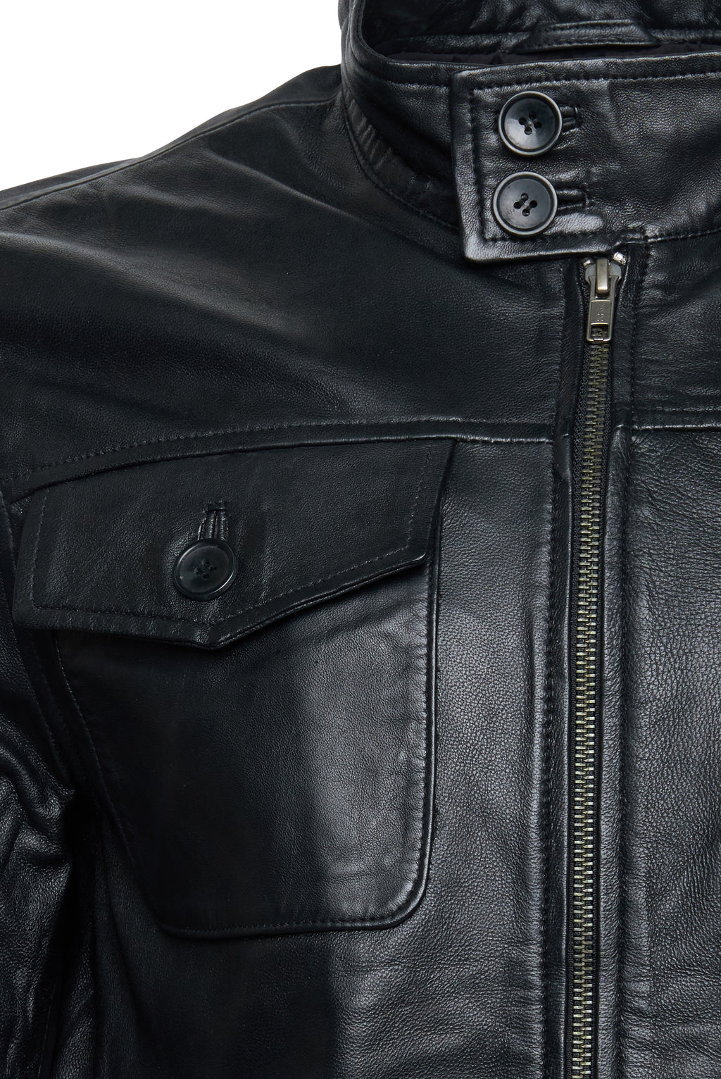 Wilhelm Leather Patch Pocket Jacket RRP 625