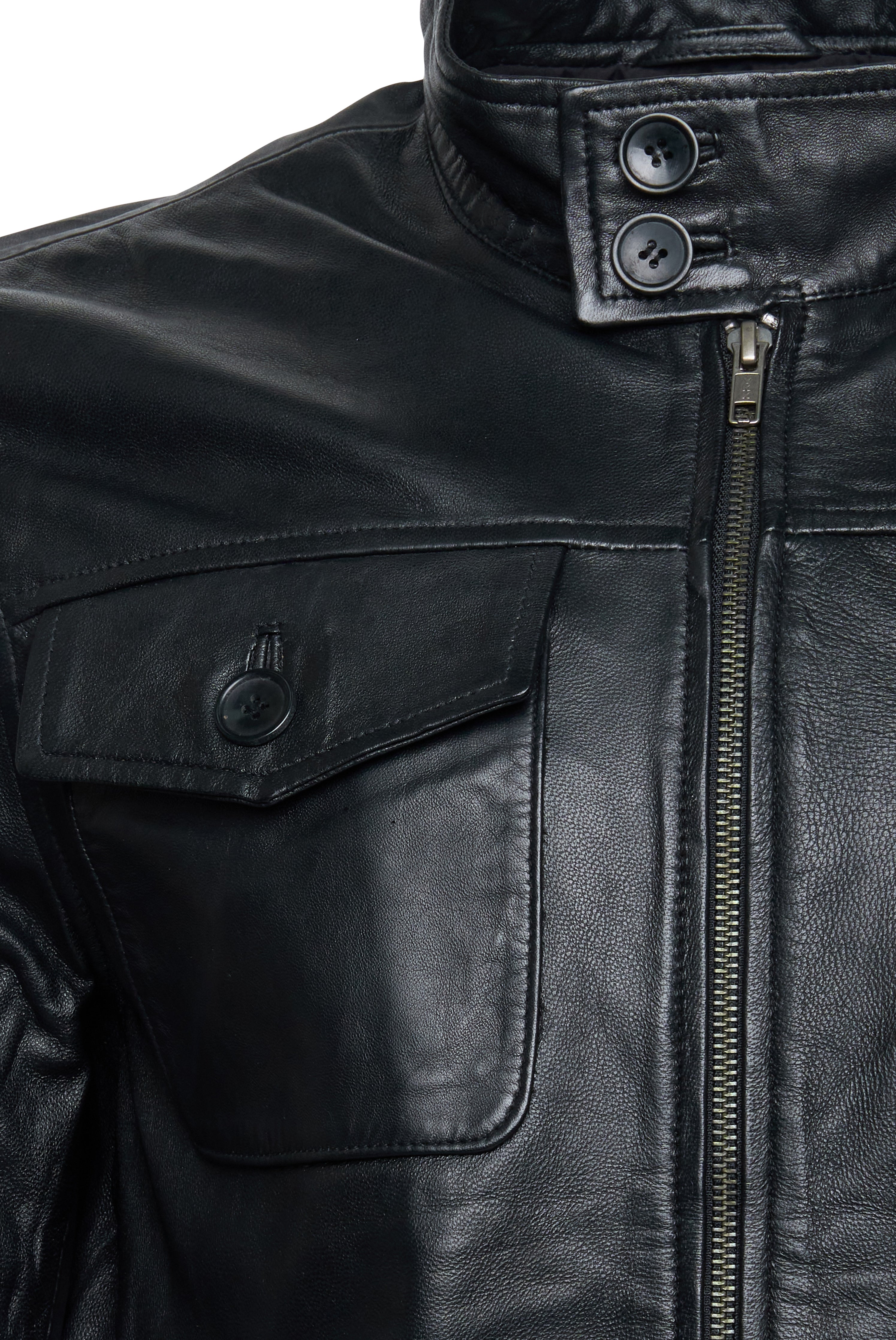 Wilhelm Leather Patch Pocket Jacket RRP 625