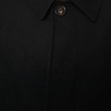 Load image into Gallery viewer, Harry Brown Black Wool Blend Overcoat RRP £135
