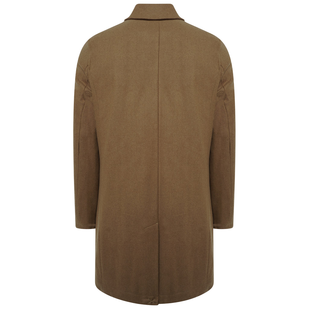 Harry Brown Camel Wool Blend Overcoat RRP £135
