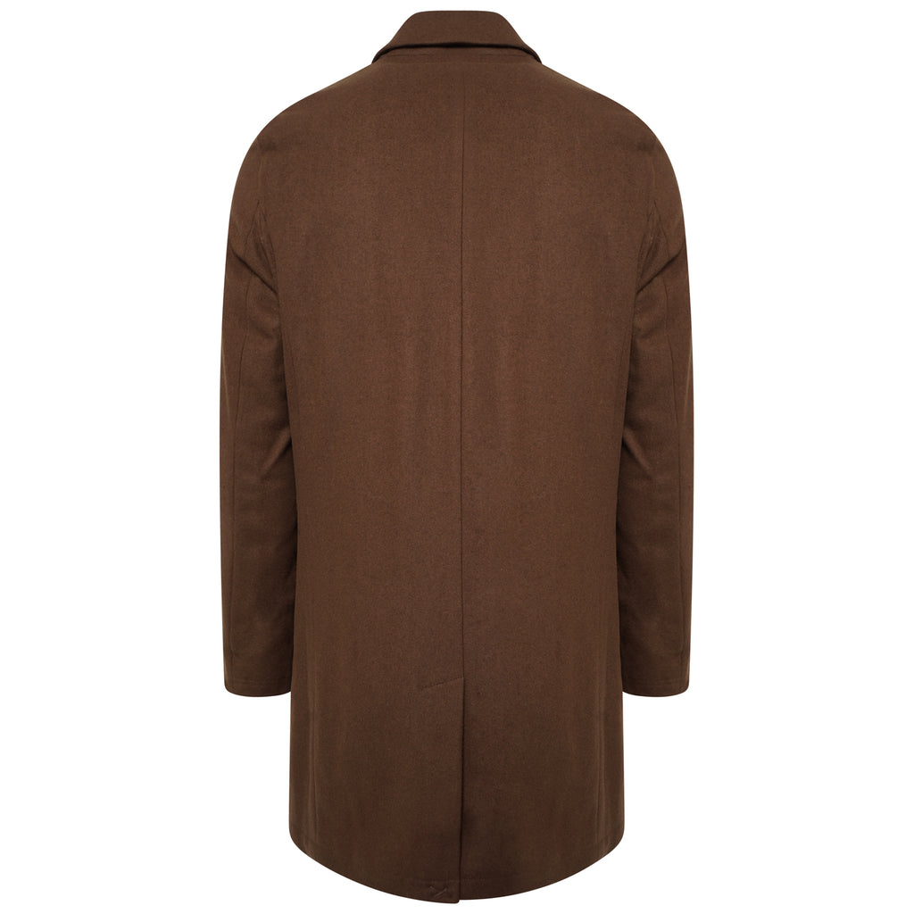 Harry Brown Mud Wool Blend Overcoat RRP £135