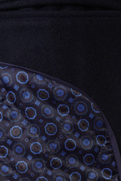 Harry Brown Navy Wool Blend Overcoat RRP £135