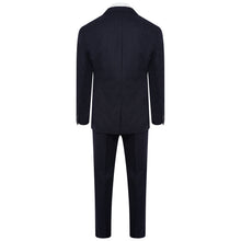 Load image into Gallery viewer, Harry Brown Navy Three Piece Slim Fit Wool Suit RRP £299

