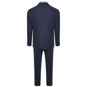 Harry Brown Light Blue Three Piece Slim Fit Wool Suit RRP £299
