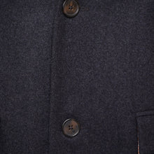 Load image into Gallery viewer, Harry Brown Charcoal Wool Overcoat RRP £135
