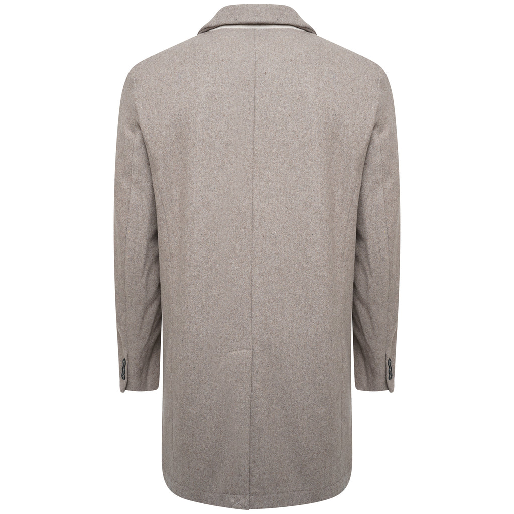 Harry Brown Oatmeal Wool Overcoat RRP £135