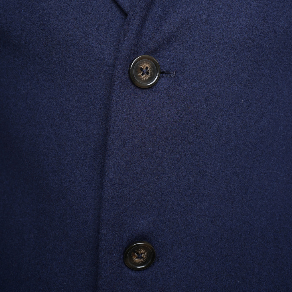 Harry Brown Navy Wool Overcoat RRP £135