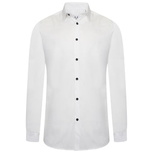 Harry Brown Cotton Fashion Shirt in White