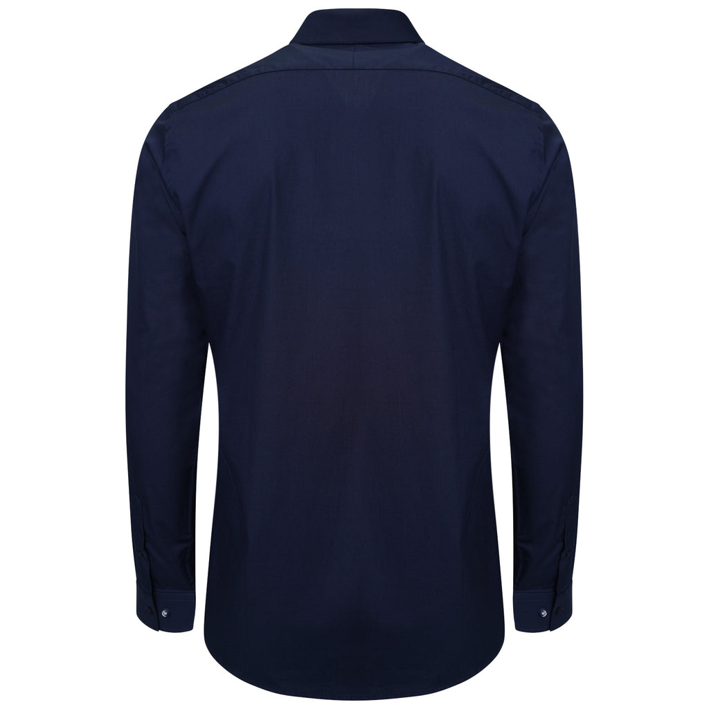 Harry Brown Cotton Shirt in Navy RRP £80
