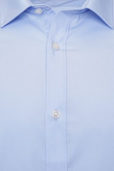 Harry Brown Cotton Shirt in Sky Blue RRP 380