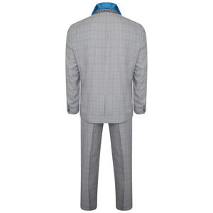 Harry Brown Three Piece Slim Fit Suit in Black / White Check RRP £299