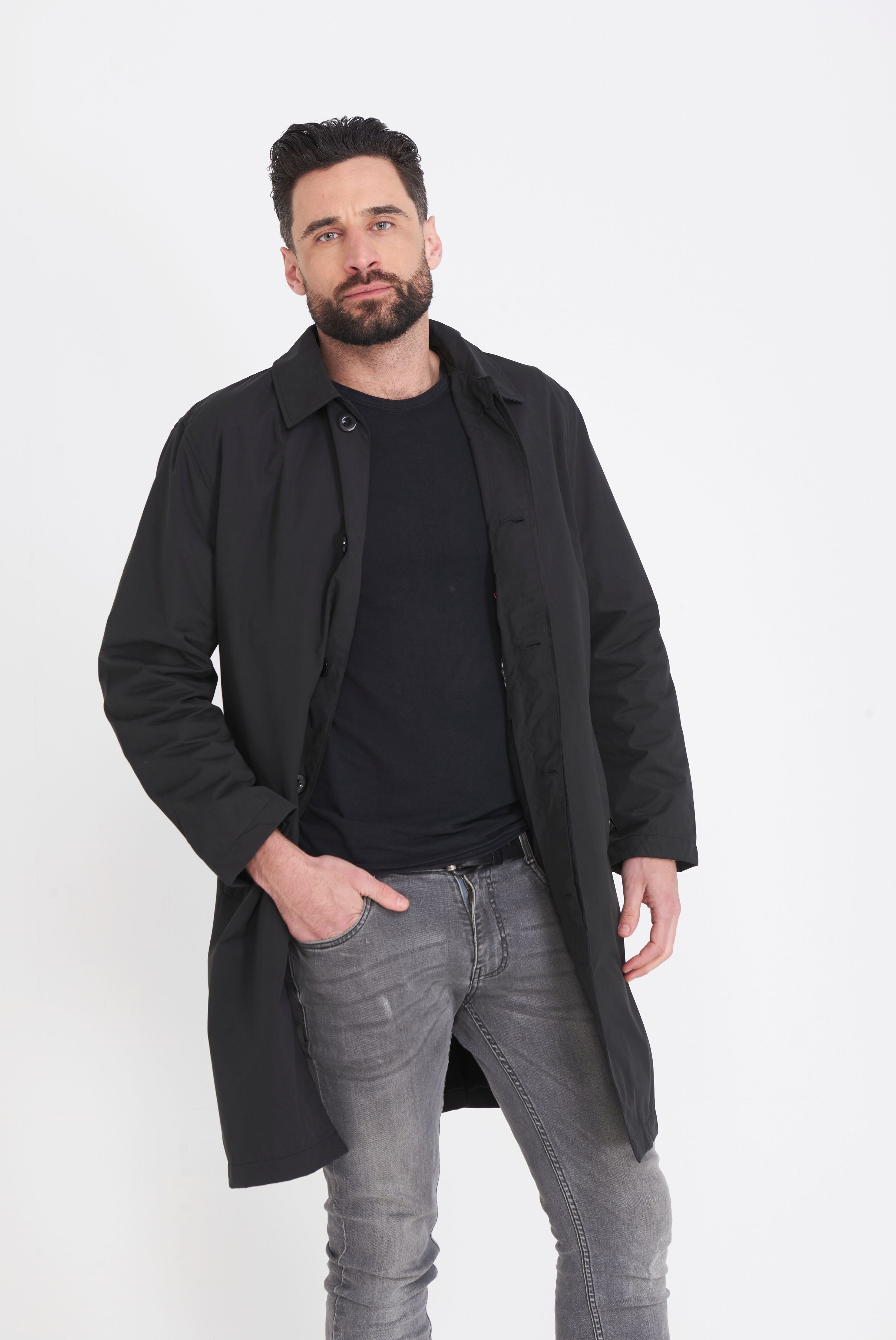 Carter & Jones Black Rain Coat RRP £129