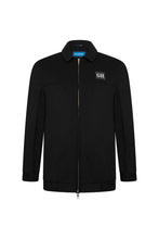 Load image into Gallery viewer, Extra-Tall Grey Hawk Smart Collared Full Zip Jacket in Black RRP £119.99
