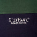 Load image into Gallery viewer, Extra-Tall Grey Hawk Long Sleeve Panel Rugby Polo Shirt in Green RRP £99
