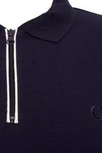 Load image into Gallery viewer, Grey Hawk Smart Zip Neck Polo Shirt in Navy RRP £49.50
