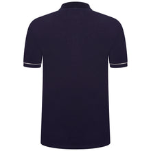 Load image into Gallery viewer, Extra-Tall Grey Hawk Smart Zip Neck Polo Shirt in Navy RRP £49.50
