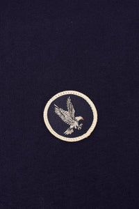 Extra-Tall Grey Hawk Essential Logo T-Shirt in Navy RRP £42