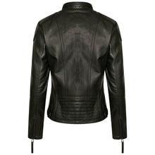 Load image into Gallery viewer, Elle Annette Leather Jacket in Green RRP £299
