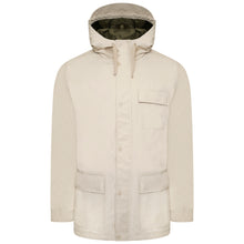 Load image into Gallery viewer, Harry Brown Stone Cotton Hooded Coat RRP £119
