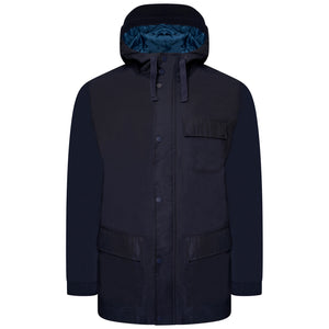 Harry Brown Navy Cotton Hooded King Size Coat RRP £129