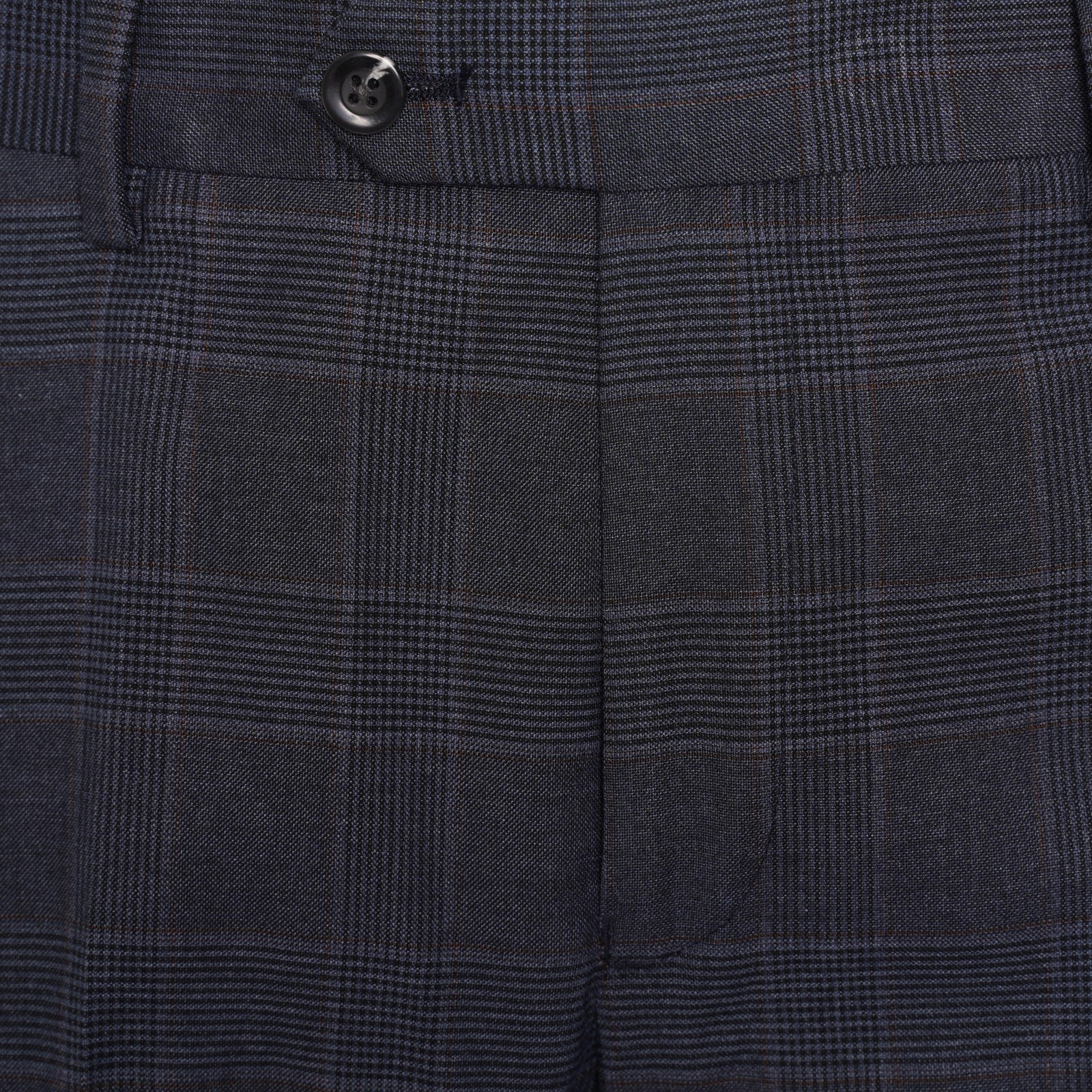 Harry Brown Trousers in Navy/Burgundy Check