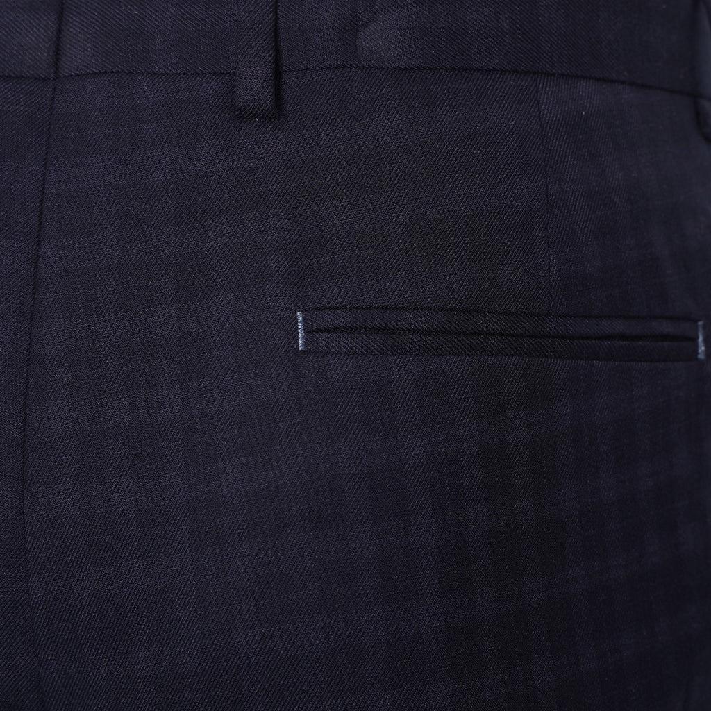 Harry Brown Trousers in Navy Check