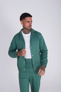 Cadiz Shacket Cotton Jacket in Green RRP £110