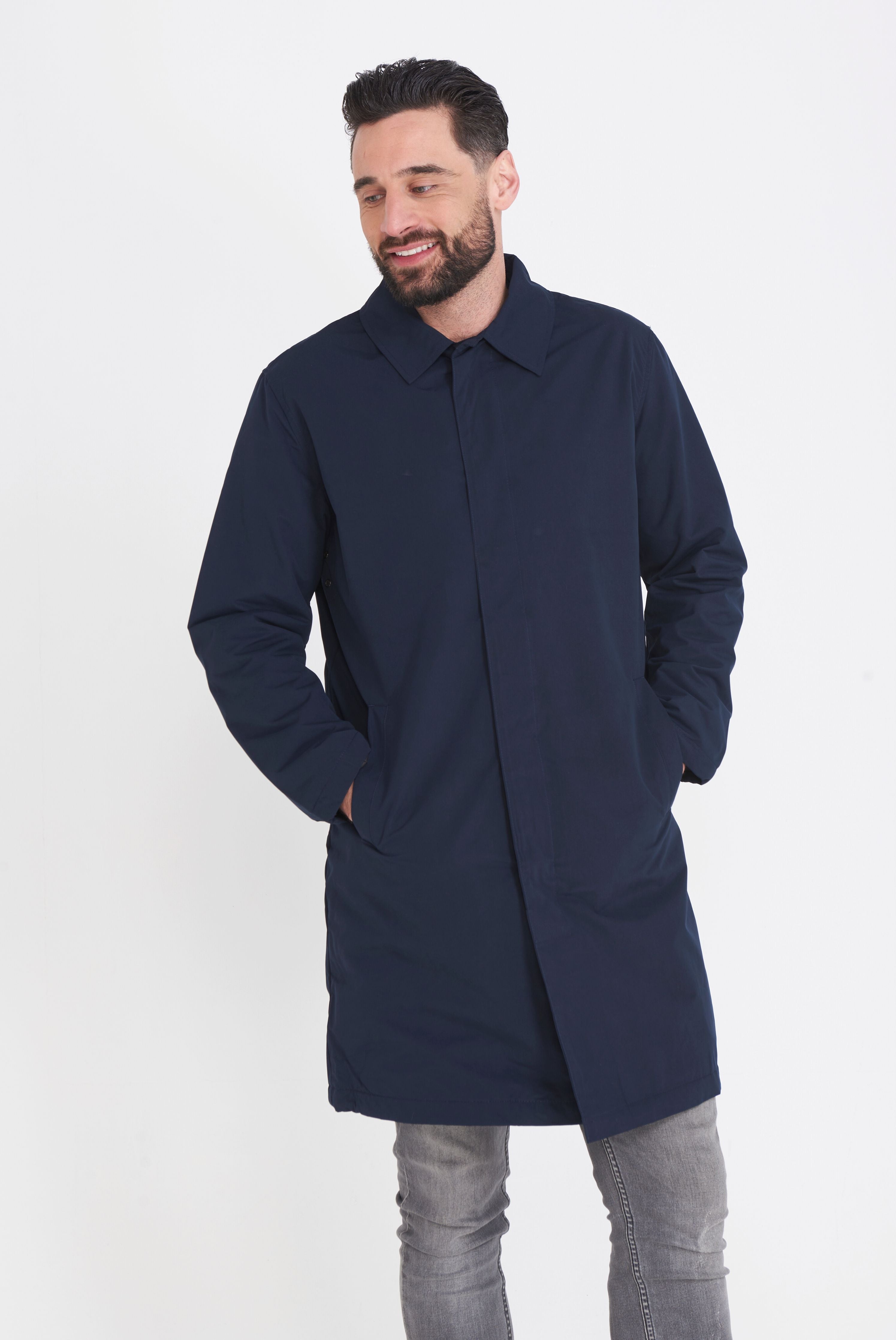 Carter & Jones Navy Rain Coat RRP £129